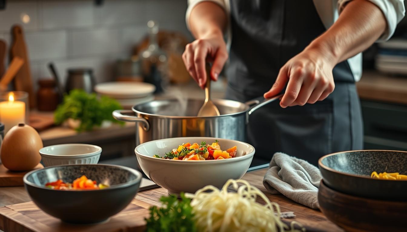 Freshly baked homemade cake in a kitchen setting