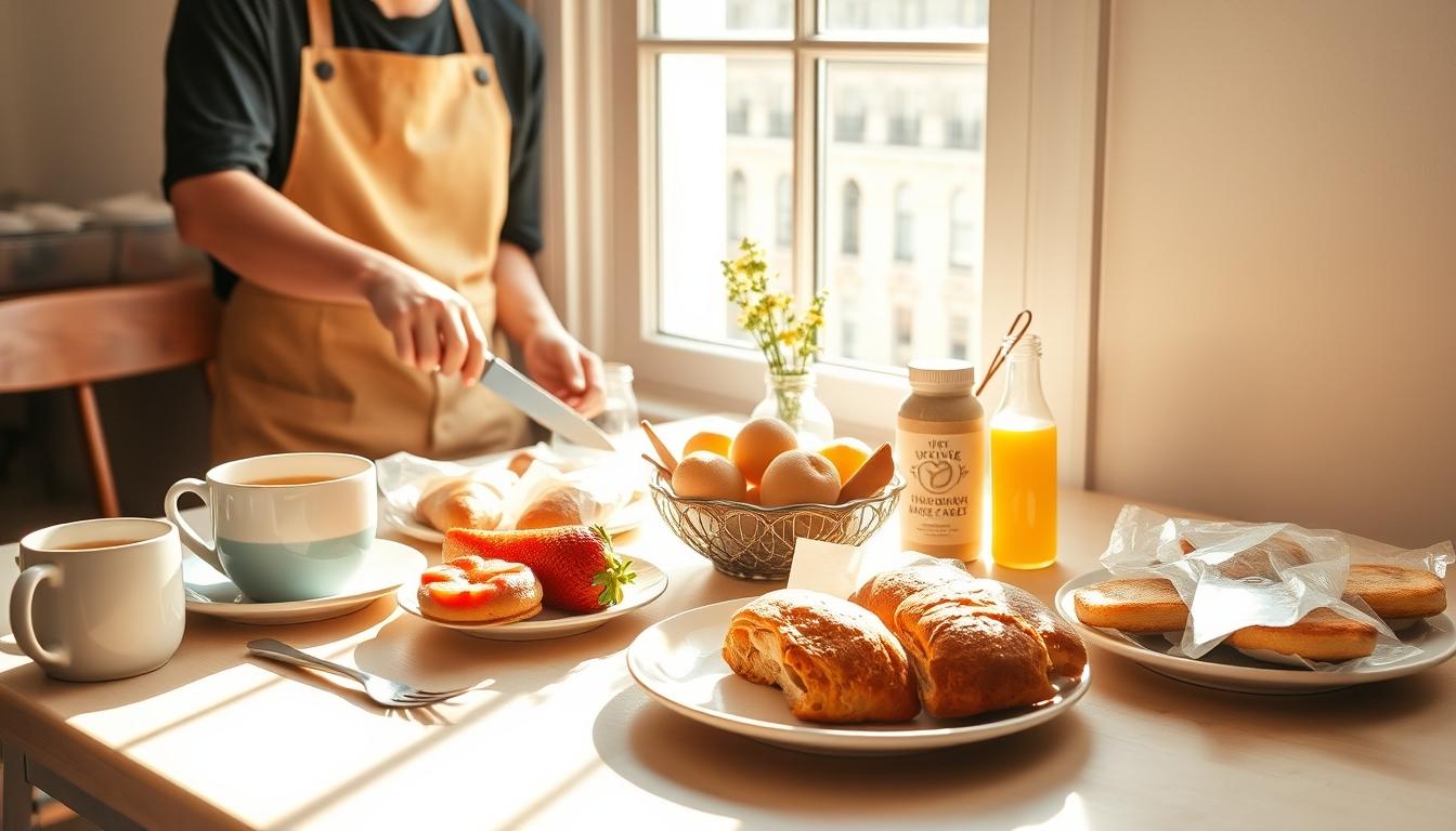 Comforting family dinner served at home