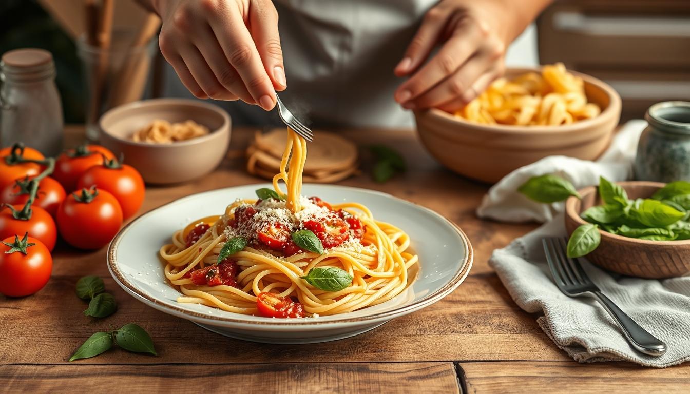 Ingredients prepared for a fast weeknight meal